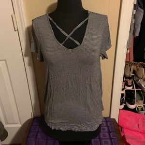 4/$20 Super soft flowy striped t shirt